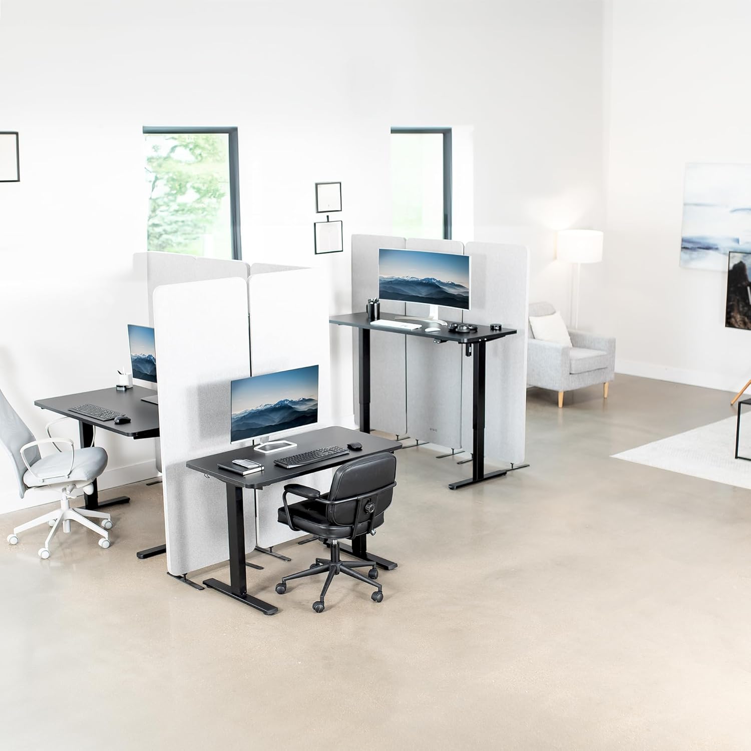 Electric Raise/Lower Desktop Base