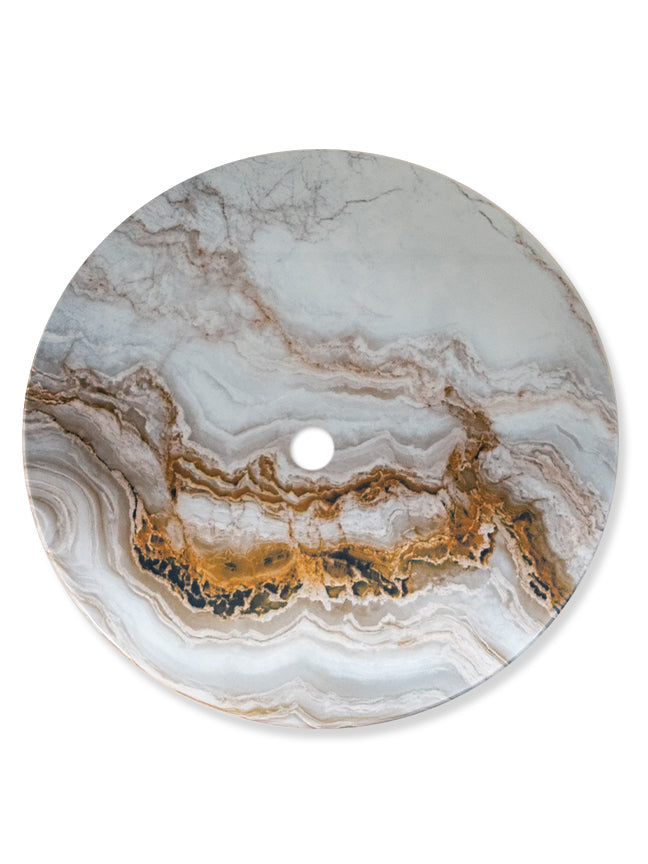Brown Marble Swirl Table Tops