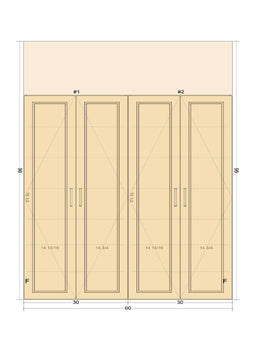 #3 Duel Tower Cabinet Set