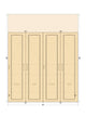 #3 Duel Tower Cabinet Set