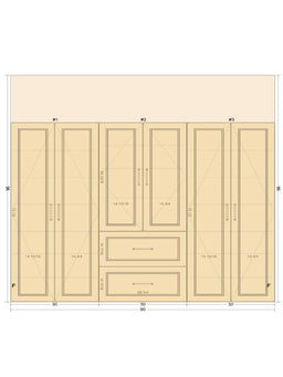 #4 Triple Tower Cabinet Set