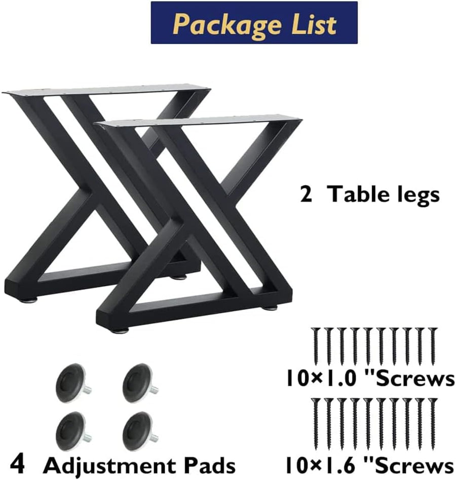 Trapezoid Desktop Legs 28" Tall