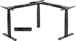 Electric Raise/Lower L-Shape Desktop Base