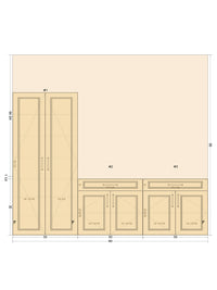 #6 Duel Base + Tower Cabinet Set