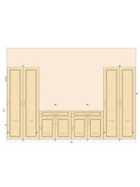 #7 Duel Tower + Duel Base Cabinet Set