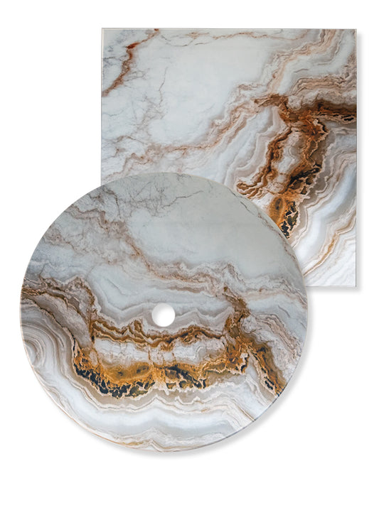 Brown Marble Swirl Table Tops