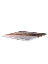 Orange Marble Streak Table Tops