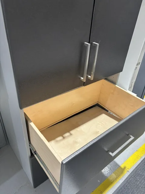 Cheaply made competitor cabinet