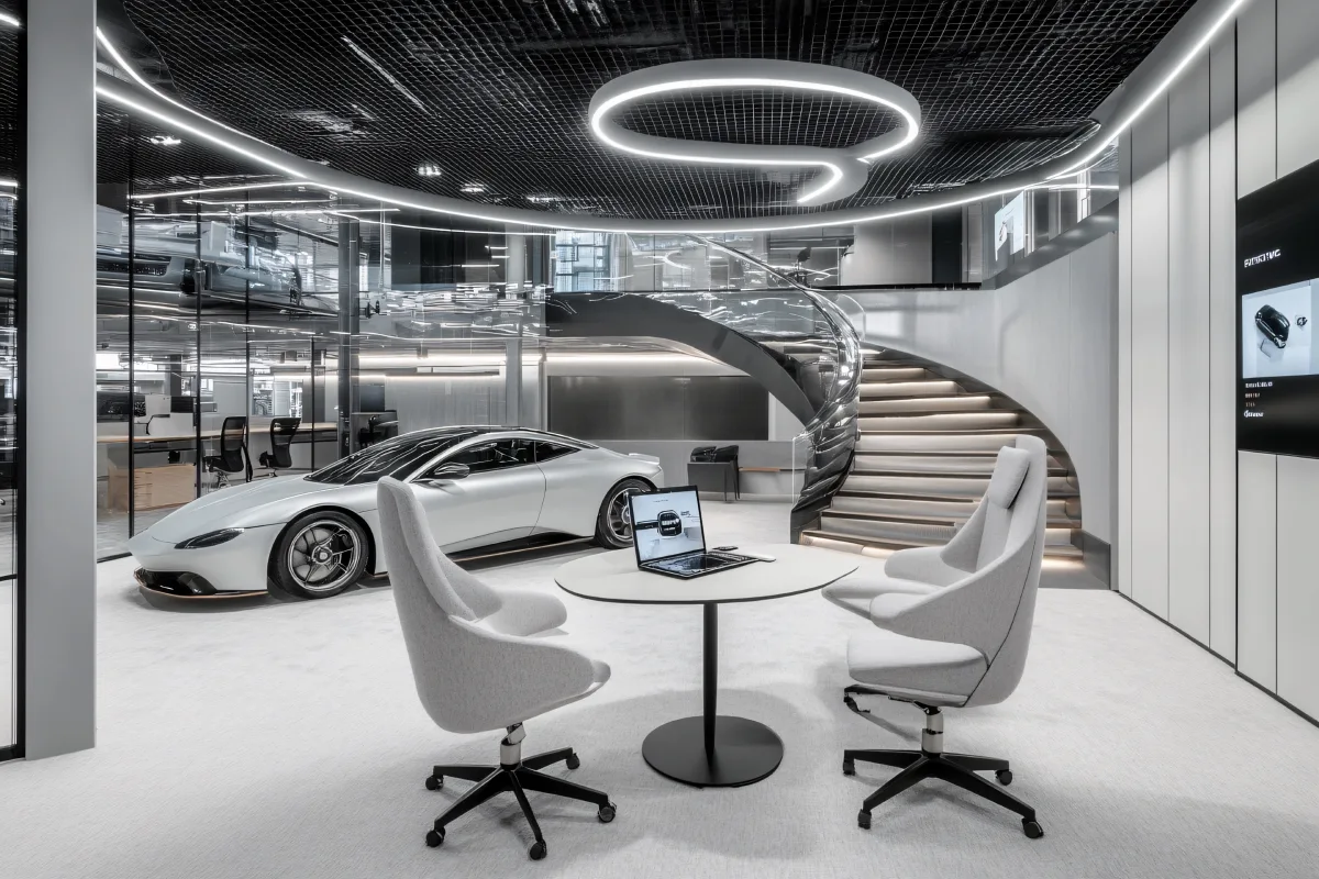 Car Showroom Tables Built for Display and Customer Experience