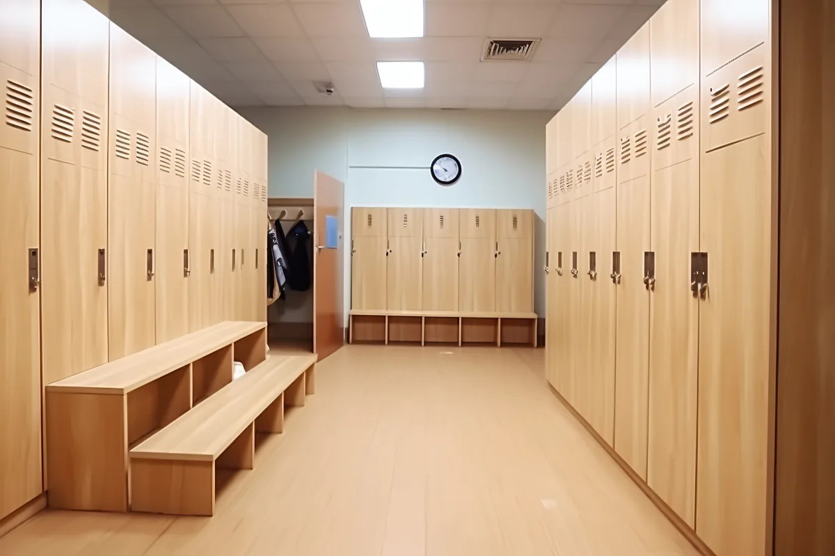 Locker Room Vanities and Changing Areas