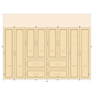 #5 Quad Tower Cabinet Set