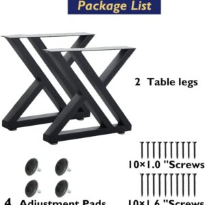 Trapezoid Desktop Legs 28" Tall