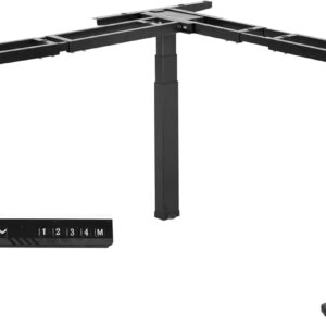 Electric Raise/Lower L-Shape Desktop Base