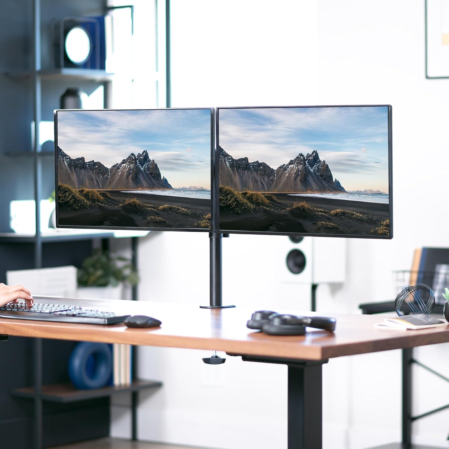 Dual Monitor Heavy Duty Adjustable Mount - Image 3