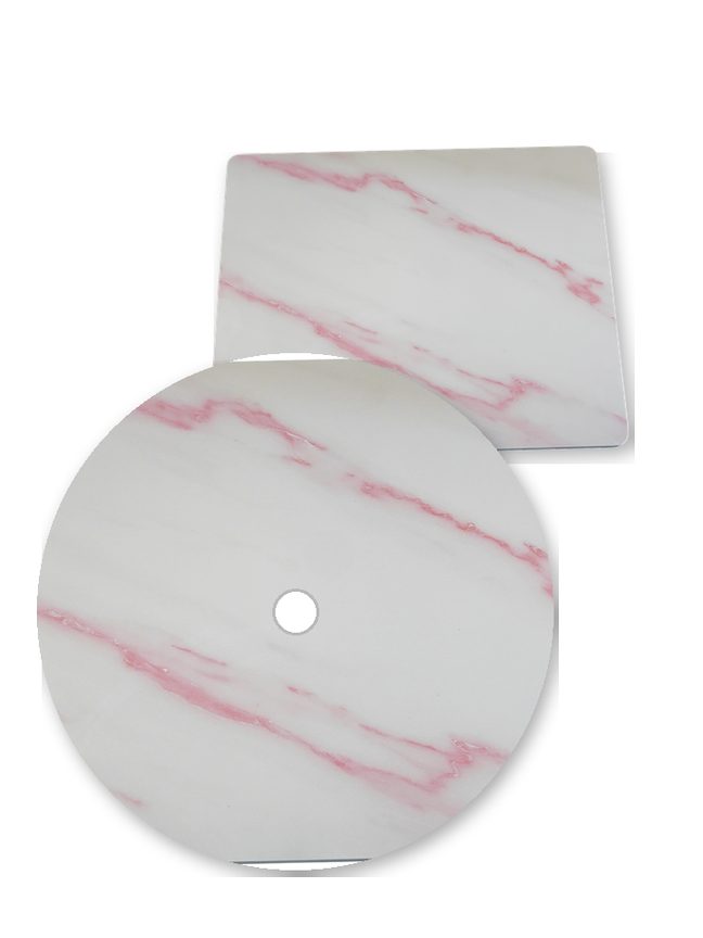 Pink Marble Streak Table Tops